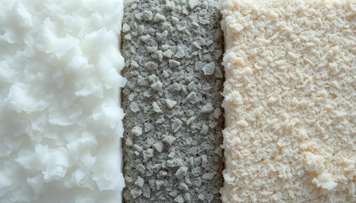 Comparaison de trois isolants : laine de verre, laine de roche et ouate de cellulose