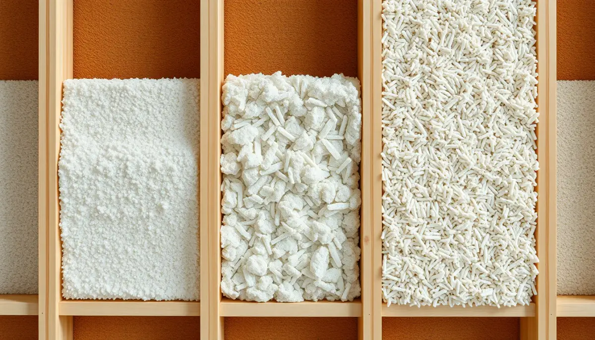 Comparatif de trois isolants : laine de verre, laine de roche et ouate de cellulose