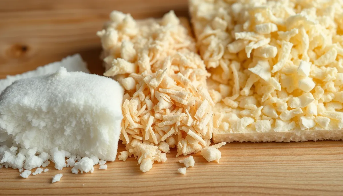 Comparaison de différents isolants pour murs : laine de verre, fibre de bois, ouate de cellulose