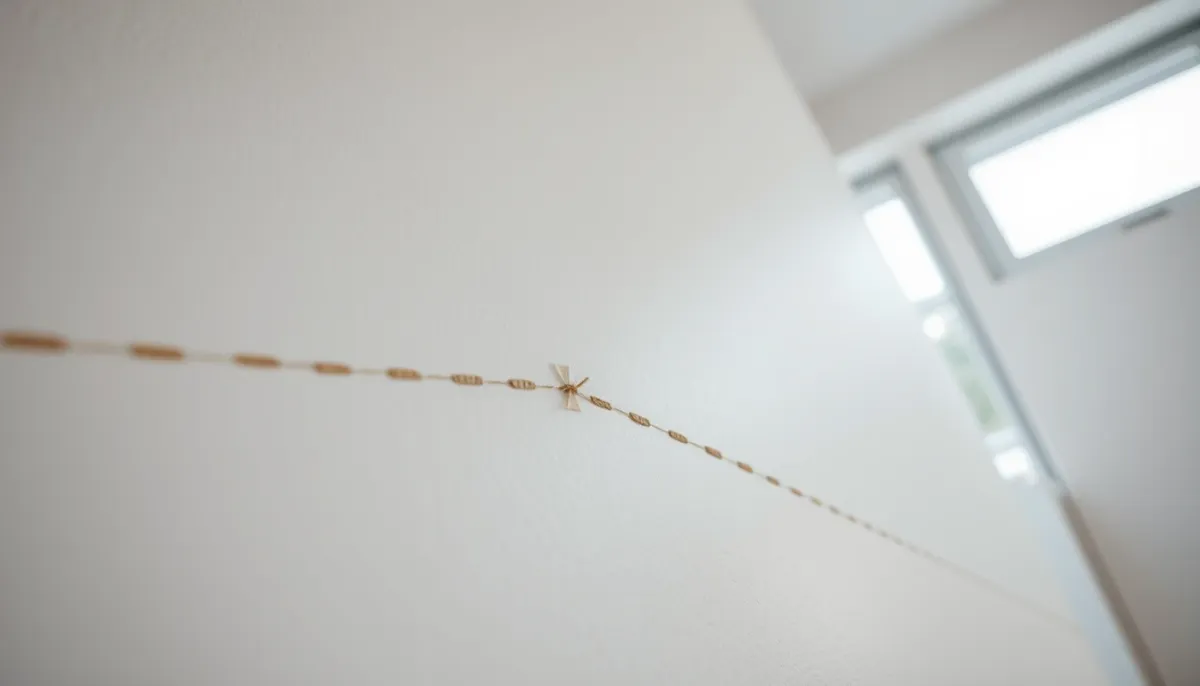 Finition d'un mur avec plaques de plâtre acoustiques et bandes de jointoiement