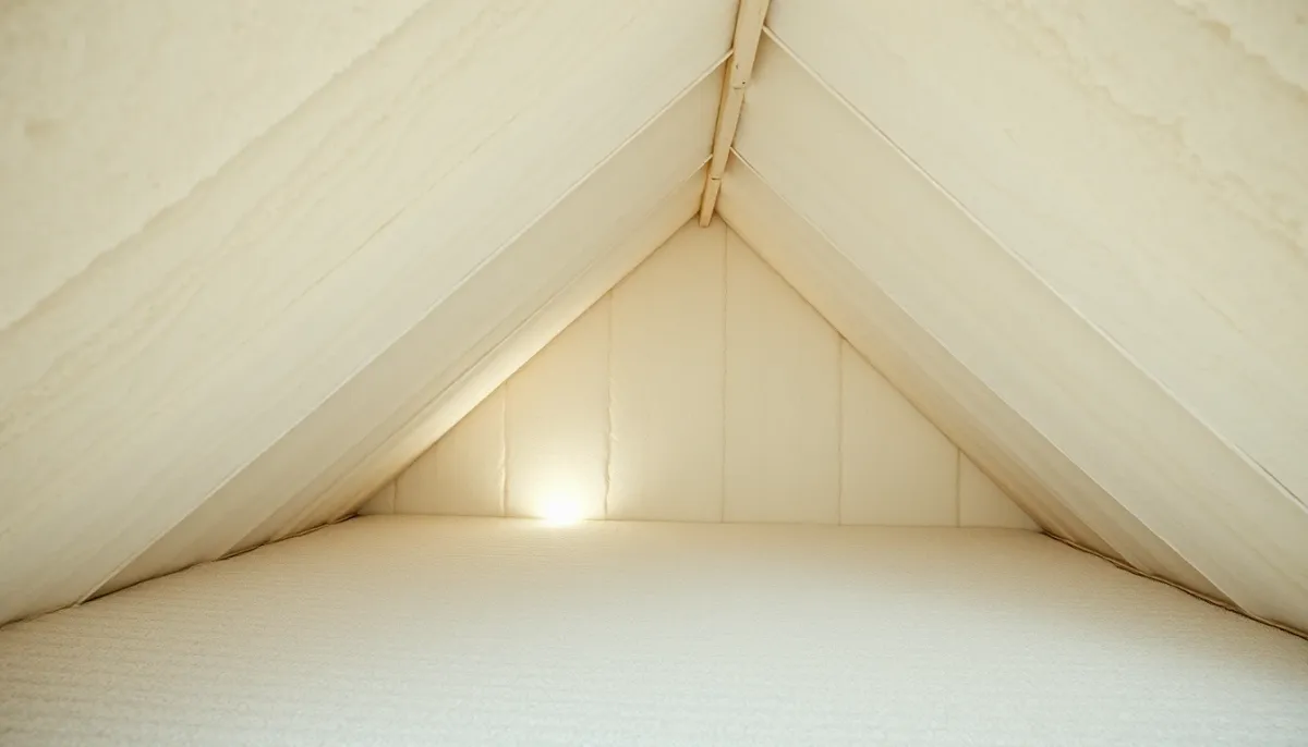 Combles rénovés avec une isolation en laine de verre neuve